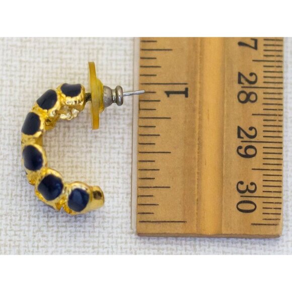 Vintage Blue Lobster Hoop Earrings - J1 - Picture 3 of 3